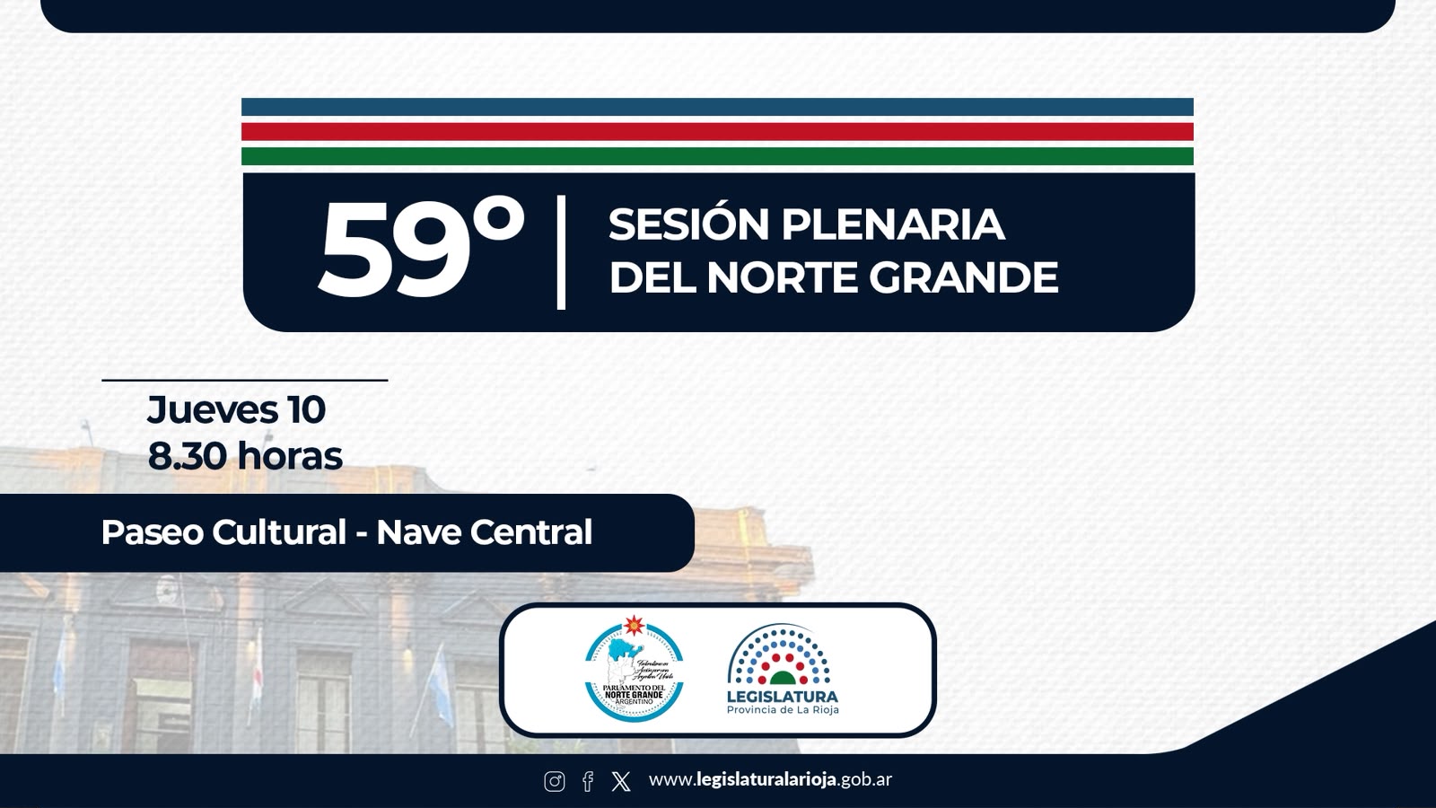 Vicegobernadores del Norte Grande llegan a La Rioja para la 59° Sesión Plenaria del Parlamento